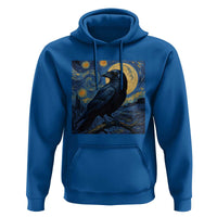 Starry Night Raven Moon Van Gogh Hoodie - Wonder Print Shop