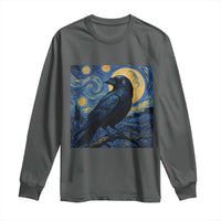 Starry Night Raven Moon Van Gogh Long Sleeve Shirt - Wonder Print Shop