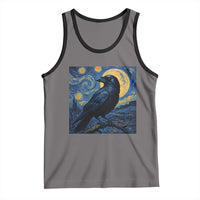 Starry Night Raven Moon Van Gogh Tank Top - Wonder Print Shop