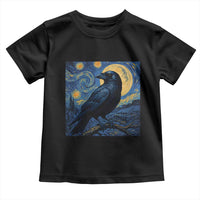 Starry Night Raven Moon Van Gogh Toddler T Shirt - Wonder Print Shop