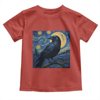 Starry Night Raven Moon Van Gogh Toddler T Shirt - Wonder Print Shop
