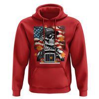 Patriotic Trucker Skeleton American Flag Hoodie - Wonder Print Shop