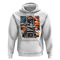 Patriotic Trucker Skeleton American Flag Hoodie - Wonder Print Shop