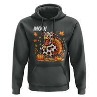 Funny Thanksgiving Hoodie Turkey Moo - Wonder Print Shop