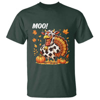 Funny Thanksgiving T Shirt Turkey Moo - Wonder Print Shop