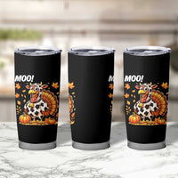 Funny Thanksgiving Tumbler Cup Turkey Moo - Wonder Print Shop