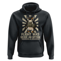 Flight was Never an Option Tactical Penguin Hoodie Funny Bird Meme