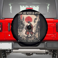 Flight was Never an Option Samurai Penguin Japanese Spare Tire Cover Vintage Graphic Ukiyo-e Art Funny