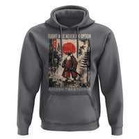 Flight was Never an Option Samurai Penguin Japanese Hoodie Vintage Graphic Ukiyo-e Art Funny