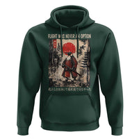 Flight was Never an Option Samurai Penguin Japanese Hoodie Vintage Graphic Ukiyo-e Art Funny