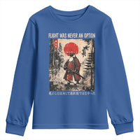 Flight was Never an Option Samurai Penguin Japanese Youth Sweatshirt Vintage Graphic Ukiyo-e Art Funny
