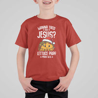 Funny Taco Christmas T Shirt For Kid Wanna Taco Bout Jesus Lettuce Pray Mark 16:15 - Wonder Print Shop