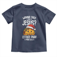 Funny Taco Christmas Toddler T Shirt Wanna Taco Bout Jesus Lettuce Pray Mark 16:15 - Wonder Print Shop