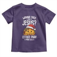 Funny Taco Christmas Toddler T Shirt Wanna Taco Bout Jesus Lettuce Pray Mark 16:15 - Wonder Print Shop