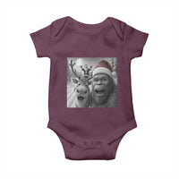 Funny Bigfoot Selfie Christmas Baby Onesie Santa Reindeer Sasquatch Xmas - Wonder Print Shop