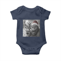 Funny Bigfoot Selfie Christmas Baby Onesie Santa Reindeer Sasquatch Xmas - Wonder Print Shop