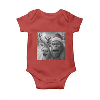 Funny Bigfoot Selfie Christmas Baby Onesie Santa Reindeer Sasquatch Xmas - Wonder Print Shop