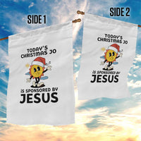 Funny Jesus Christian Christmas Garden Flag Today Is Good Mood Is Sponsored By Jesus - Wonder Print Shop