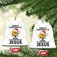Funny Jesus Christian Xmas Ceramic Ornament Today Is Good Mood Is Sponsored By Jesus - Wonder Print Shop