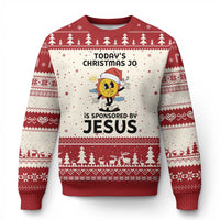 Funny Jesus Christian Xmas Ugly Christmas Sweater Today Is Good Mood Is Sponsored By Jesus - Wonder Print Shop