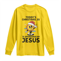 Funny Jesus Christian Christmas Long Sleeve Shirt Today Is Good Mood Is Sponsored By Jesus - Wonder Print Shop
