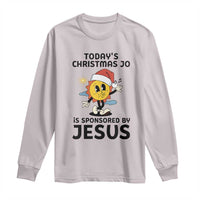 Funny Jesus Christian Christmas Long Sleeve Shirt Today Is Good Mood Is Sponsored By Jesus - Wonder Print Shop