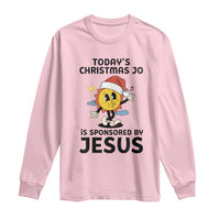 Funny Jesus Christian Christmas Long Sleeve Shirt Today Is Good Mood Is Sponsored By Jesus - Wonder Print Shop