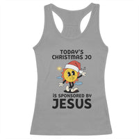 Funny Jesus Christian Christmas Racerback Tank Top Today Is Good Mood Is Sponsored By Jesus - Wonder Print Shop