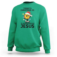 Funny Jesus Christian Christmas Sweatshirt Today Is Good Mood Is Sponsored By Jesus - Wonder Print Shop