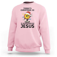 Funny Jesus Christian Christmas Sweatshirt Today Is Good Mood Is Sponsored By Jesus - Wonder Print Shop