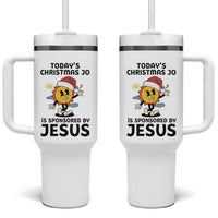Funny Jesus Christian Christmas Tumbler With Handle Today Is Good Mood Is Sponsored By Jesus - Wonder Print Shop