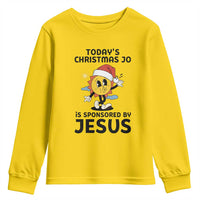 Funny Jesus Christian Christmas Youth Sweatshirt Today Is Good Mood Is Sponsored By Jesus - Wonder Print Shop