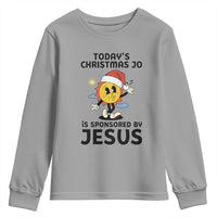 Funny Jesus Christian Christmas Youth Sweatshirt Today Is Good Mood Is Sponsored By Jesus - Wonder Print Shop
