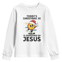 Funny Jesus Christian Christmas Youth Sweatshirt Today Is Good Mood Is Sponsored By Jesus - Wonder Print Shop