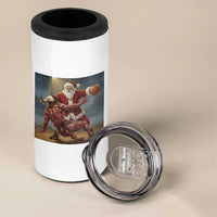 Funny Santa Basketball 4 in 1 Can Cooler Tumbler Satan Christmas Meme - Wonder Print Shop