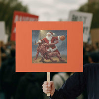 Funny Santa Basketball Protest Sign Satan Christmas Meme - Wonder Print Shop