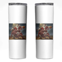 Funny Santa Basketball Skinny Tumbler Satan Christmas Meme - Wonder Print Shop