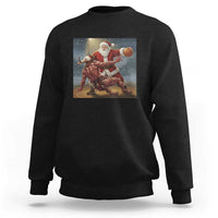 Funny Santa Basketball Sweatshirt Satan Christmas Meme - Wonder Print Shop