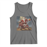 Funny Santa Basketball Tank Top Satan Christmas Meme - Wonder Print Shop