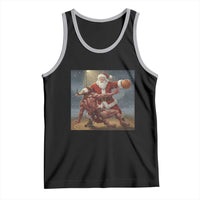 Funny Santa Basketball Tank Top Satan Christmas Meme - Wonder Print Shop