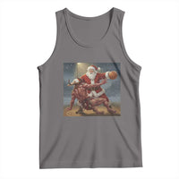 Funny Santa Basketball Tank Top Satan Christmas Meme - Wonder Print Shop