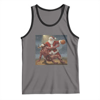 Funny Santa Basketball Tank Top Satan Christmas Meme - Wonder Print Shop