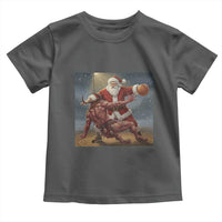 Funny Santa Basketball Toddler T Shirt Satan Christmas Meme - Wonder Print Shop