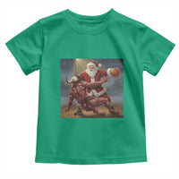 Funny Santa Basketball Toddler T Shirt Satan Christmas Meme - Wonder Print Shop