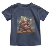 Funny Santa Basketball Toddler T Shirt Satan Christmas Meme - Wonder Print Shop