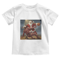 Funny Santa Basketball Toddler T Shirt Satan Christmas Meme - Wonder Print Shop