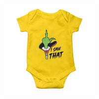 I Saw That Baby Onesie Funny Elf Hand Christmas - Wonder Print Shop