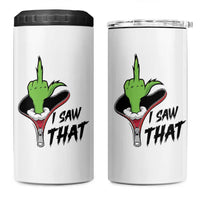 I Saw That 4 in 1 Can Cooler Tumbler Funny Elf Hand Christmas - Wonder Print Shop