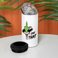 I Saw That 4 in 1 Can Cooler Tumbler Funny Elf Hand Christmas - Wonder Print Shop