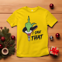 I Saw That T Shirt Funny Elf Hand Christmas - Wonder Print Shop